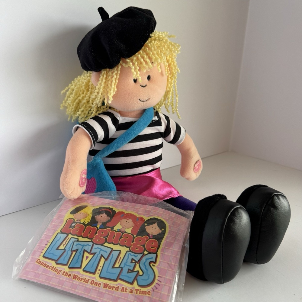 Language Littles Jolie Plush Talking Doll Bilingual French English Speaking NWT